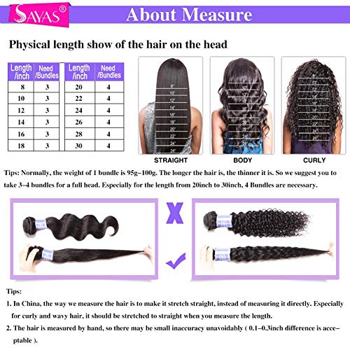 Sayas-Hair-10A-Grade-Brazilian-Body-Wave-Human-Hair-Bundles-Weave-Hair-Human-Bundles-Brazilian-Virgin-Hair-For-African-Americans-Women-3-Bundles-Total-300g105oz-10-12-14-Inch