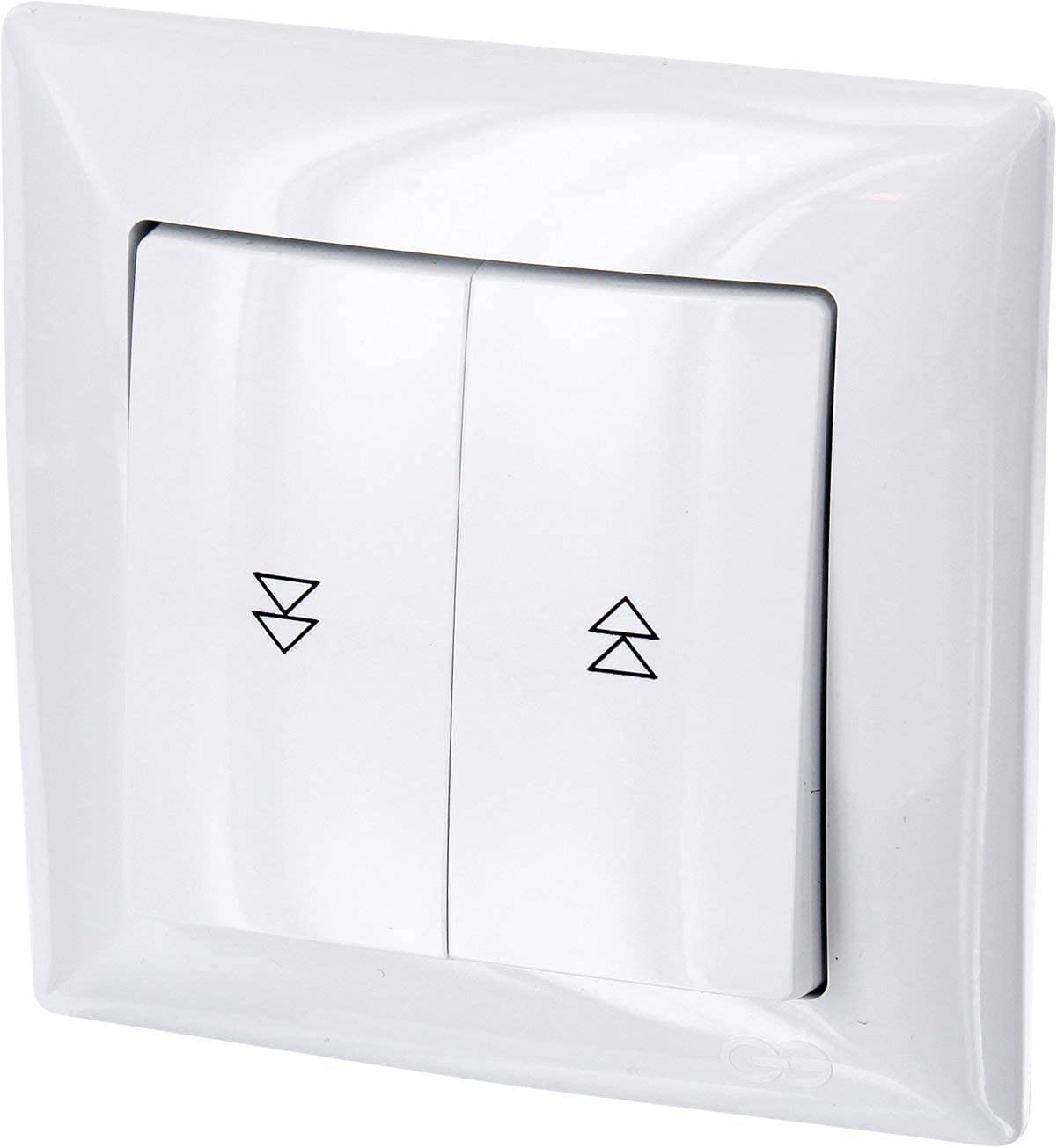 Flush-mounted blind switch, plug-in terminal, all-in-one, G1 series, pure white
