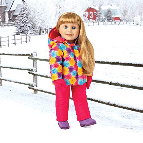 Maplelea Winter Wonder - Snowsuit with Jacket, Snow Pants, Mitts and Snow Boots with for 18 Inch Dolls
