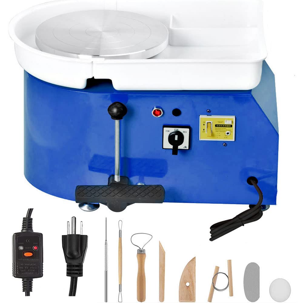 Photo 1 of *SEE CLERKS NOTE* BACHIN Pottery Wheel Pottery Forming Machine 25CM 350W Electric Pottery Wheel with Foot Pedal DIY Machine for Work Art Craft DIY