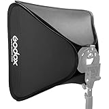 Godox 24"x24"/60cmx60cm Portable Collapsible Softbox Kit for Camera Photography Studio Flash fit Bowens Elinchrom Mount