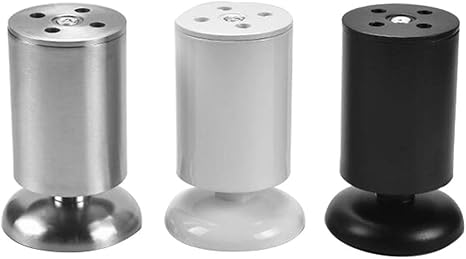 WaiMin Edelstahl-Sofabeine, Möbelfüße, verstellbare Metall-Tischbeine