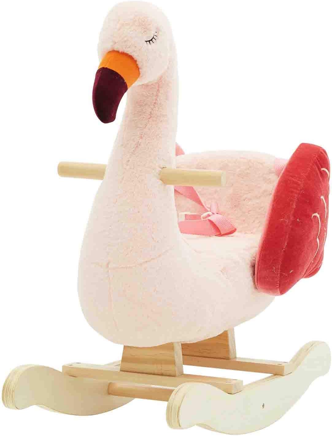 flamingo baby rocker