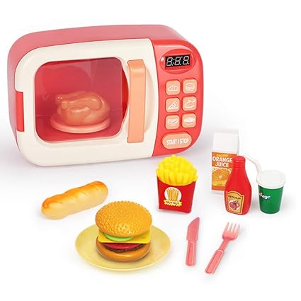 LIGHTOP Kitchen Cooking Toy Set Horno De Microondas Horno De ...