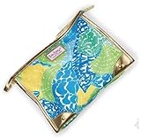 Estee Lauder Lilly Pulitzer Designer Beauty Makeup Cosmetic Bag (Large Size) - Limited Edition