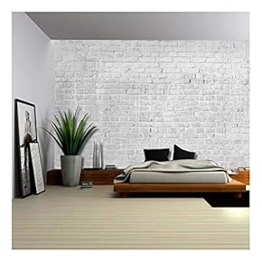 Gray and Grungy Brick Wall with Dripping White...