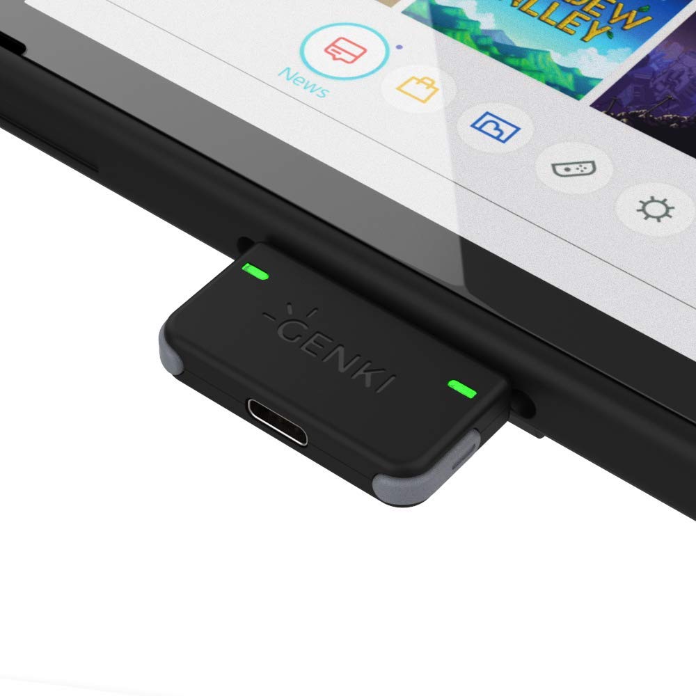 Genki Standalone Nintendo Switch Bluetooth Audio Adapter Neon/Gray eBay