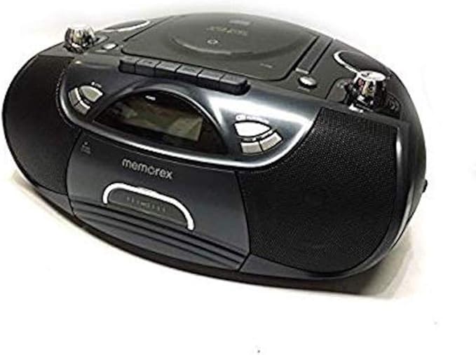 Memorex CD/Cassette Recorder Boombox MP3 Am/FM FlexBeats MP3262 with