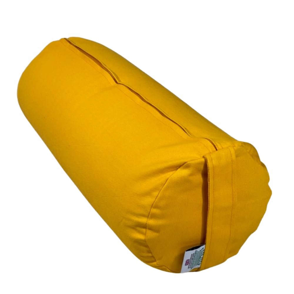 Sustainable Yoga Bolster – Filled with Organic Buckwheat Hulls for Natural Support