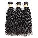 VTAOZI Brazilian Curly Human Hair 3 Bundles with Frontal Lace Closure 13x4 Ear to Ear Lace Frontal with 100% Unprocessed Virgin Kinky Curly Hair Bundles Natural Color (10 12 14 + 10 Frontal)