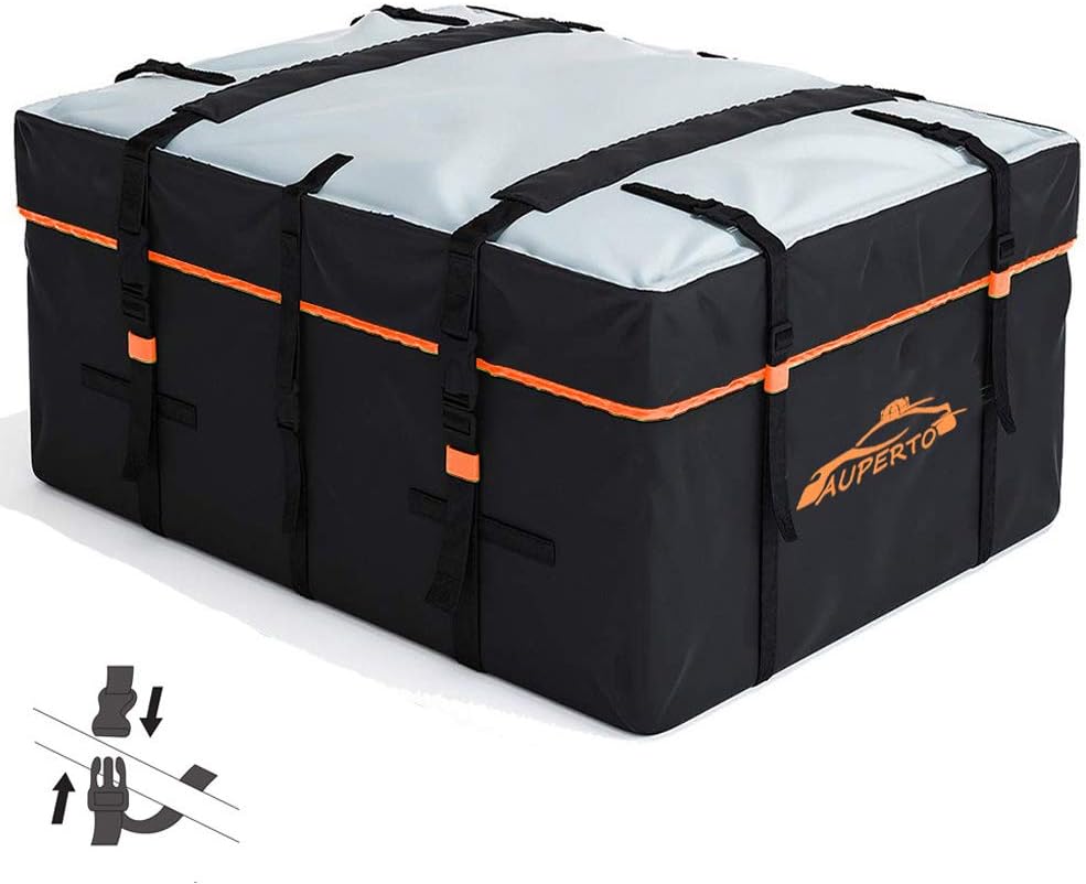 AUPERTO Car Rooftop Cargo Carrier Bag 19 Cubic Feet Heavy