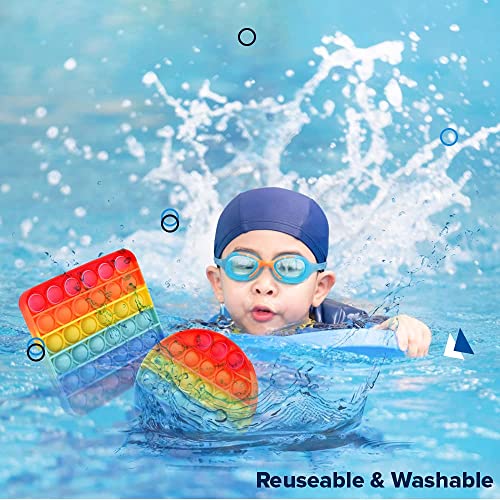 TOP RoaR Fidget Toys, Set of 2 Pop It Fidget Toys, Push Pop Bubble