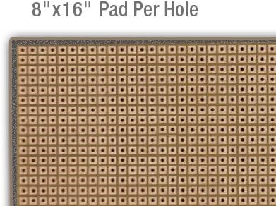 Prototype Universal Perfboard 8"x16" (205x410mm) 13000hole Epoxy Fiber