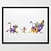 Dignovel Studios 11X14 The Lion King Simba Timon Pumbaa Inspired Watercolor Art Print New Baby Gift Baby Shower Nursery Decor Kids N251