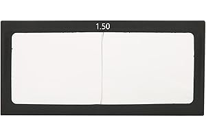 YULATIK 2" x 4.25" Magnification Welding Lens, 1.5 Magnification Welding Glass Magnifier Lens Cheater Lens Eye-Protecting Welding Accessories, Compatible with Most Welding Helmets (1.5)