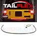 LEDGlow 36" Red TailFlex Tailgate LED Light Bar with White Reverse Lights for Jeep & SUVs - Brake, Running, Turn Signals & Hazard Lights - Flexible Waterproof Strip - Flat 4 Pin Connector