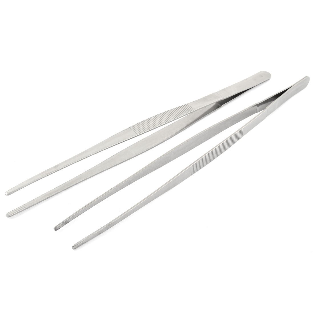 Sourcingmap Home Flat Edge Straight Tweezers Handy Tool 30cm Daily Garden Tool 2pcs