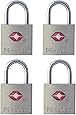 Master Lock 4683Q Keyed TSA Approved Luggage Lock, 7/8 in. Wide, 4-Pack