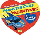 Peaceable Kingdom / Valentine Heart Pack Monster Cars Cards & Stickers