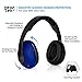 HearTek Small Baby / Kids Earmuffs Hearing Protection with Travel Bag - Adjustable Padded Defender Noise Protector / Reduction - Soundproof Ear Muffs For Babies and Infants Toddlers (Dark Blue)