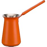 UNISWEET Turkish Coffee Pot - Coffee Maker, Briki Greek Turkish Pot, Arabic Tea Pot, Cezve/Ibrik Coffee Pot for Stovetop(400 ml,Serves 5)