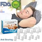 Anti Snoring Devices, Snoring Solutions Anti Snoring Stopper Nose Vents Nasal Dilators Snore Reducing Snore Stopper Advanced Snore Nasal Dilators Snore Reducing Aids for Men Women Kids (White)