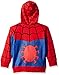 Marvel Toddler Boys' Spiderman Mask Costume Hoodie, Red, 3T