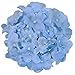 Luyue Silk Hydrangea Heads Artificial Decoration Flowers Garden Floral Decor,Pack of 10 (Sky Blue)