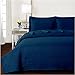 Mellanni Full/Queen Bedspread Coverlet Set - Bedding Cover with Shams - Ultrasonic Quilting Technology - 3 Piece Oversized Quilt Set - Bedspreads & Coverlets (Full/Queen, Navy)