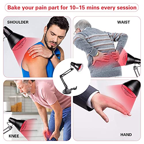 Red Light Device,Infrared Light Heat Lamp for Skin Care Muscle Body