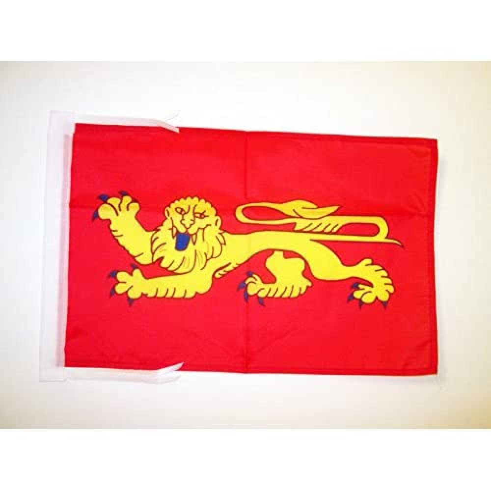 AZ FLAG - Aquitaine Flag - 18'' x 12'' - 100% Polyester French region of Aquitaine Small Banner with Two Cords - Fade Resistant - Vivid Colors - 18x12 in - 45x30 Cm — image 1