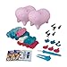 The Orb Factory Fluffables Cherry & Blueberry Double Arts & Crafts, Blue/Pink/White, 11.75