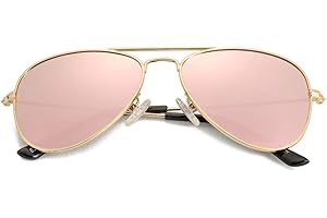 NIDOVIX Kids Polarized Aviator Sunglasses for Girls Boys Cool Toddler Sunglasses Age 2-9 100% UV Protection