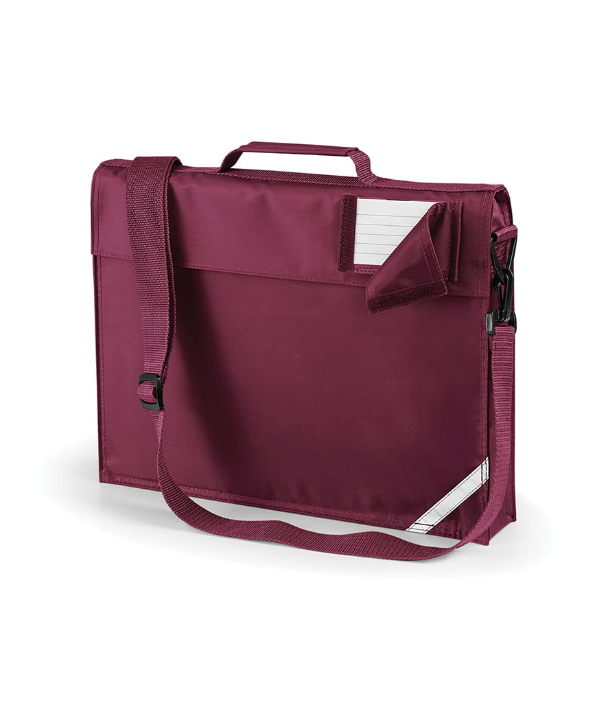 JUNIOR BOOK BAG SCHOOL BAG WITH STRAP - 5 COLOURS (BURGUNDY)