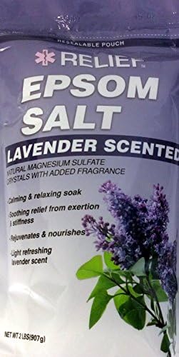 Lavender Scented Epson Salt - 2 Pound Bag