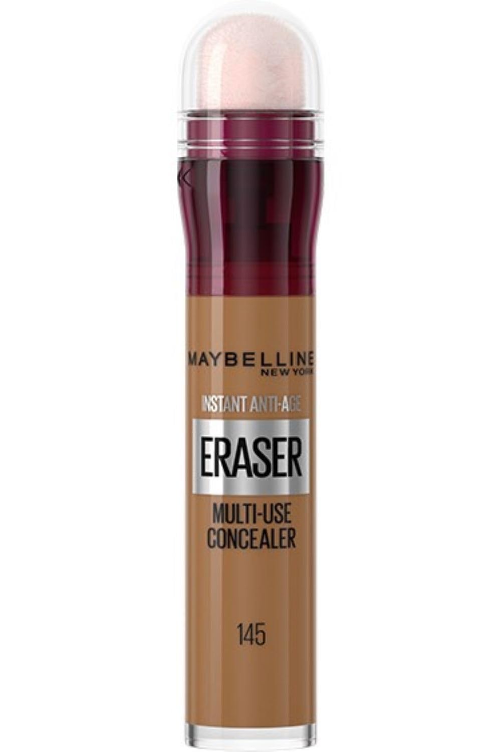 Maybelline Instant Anti Age Eraser Eye Concealer, Dark Circles and Blemish Concealer, Ultra Blendable Formula, 145 Warm Olive