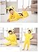 Tonwhar Costumes for Children Kids Cuddly Onesie Pajamas Yellow