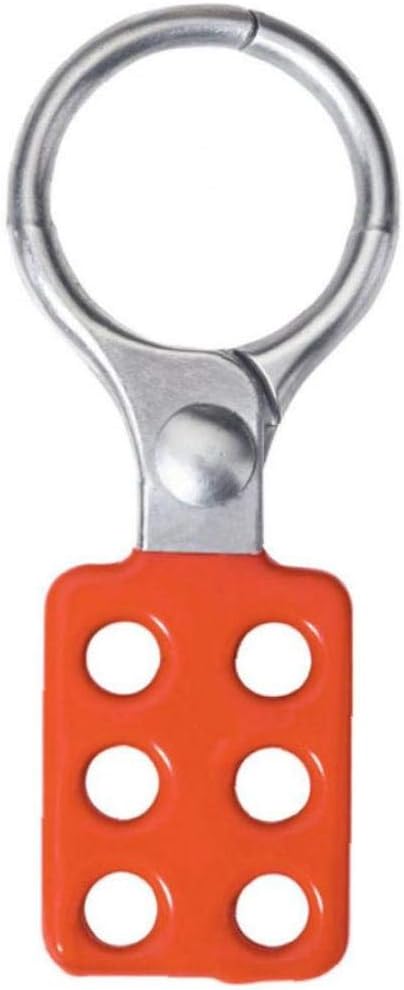 Lockout Tagout Hasp PE Coated Aluminum Hasp for Padlocks 1-1/2 in. Jaw Clearance 1 Piece