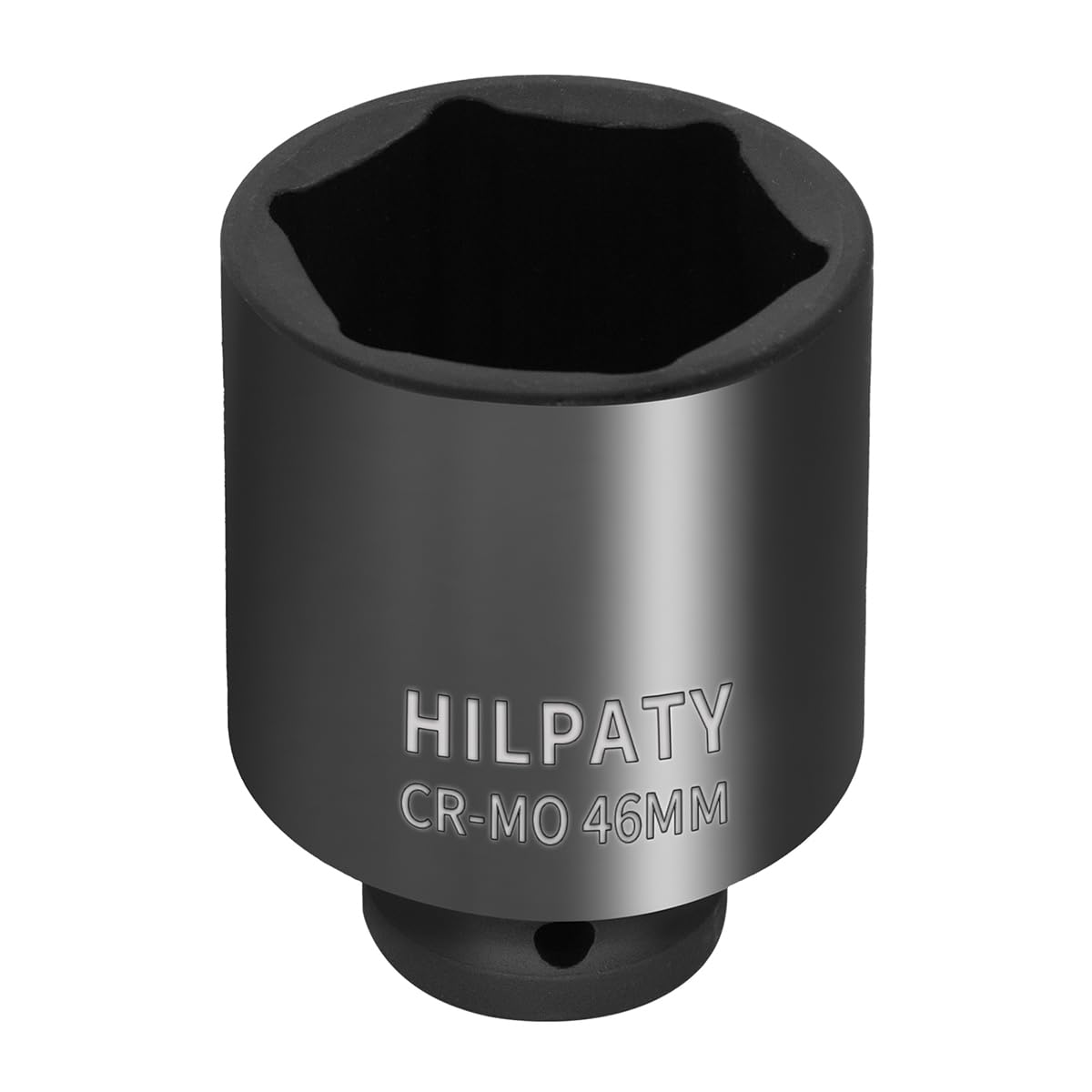 Hlipaty Impact Socket 46mm, 1/2" Square Drive 6 Point Cr-Mo Deep Socket, 78mm Length — image 1