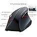 SANWA Bluetooth Ergonomic Mouse, Optical Vertical Computer Mice, Reduce Wrist Strain, (800/1200/1600 DPI, 6 Buttons) Compatible with MacBook, Laptop, Windows, Mac OS, Android for Office & Gaming