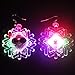 Christmas Light Up LED Earrings (Snowflake)
