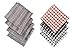 Hello Tie Men's Grid Cotton Pocket Squares Handkerchiefs 6pcs/set