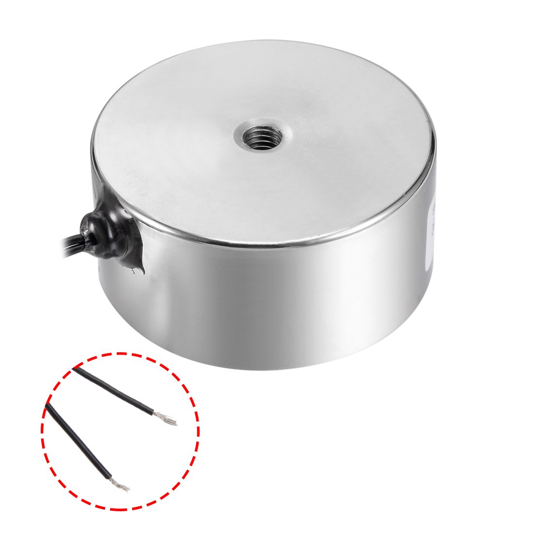 uxcell 80x38mm DC12V 1000N Electric Sucking Disc Solenoid Lift Holding Electromagnet