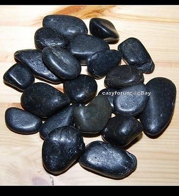 Decorative Natural River Polished Black Pebble Garden &amp; Landscaping Stone