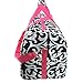 World Traveler Pink Damask Gym Duffle Bag 21-inch