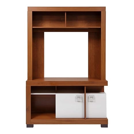 Evok Sergio TV Stand (Light Walnut and Ivory)