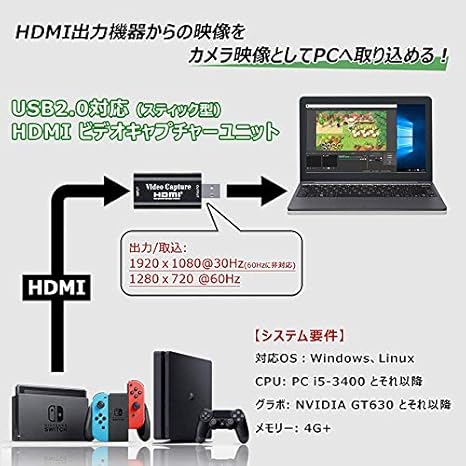Amazon Allead Hdmi キャプチャーボード ゲームキャプチャー ビデオキャプチャー 軽量小型 Usb2 0対応 1080p30hz 電源不要 Ps4 Xboxやnintendo Switch用 Youtube Twitchなどにゲーム録画 実況 配信 ライブ会議用 Allead パソコン 周辺機器 通販