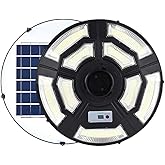 NICELAMPHK Solar LED Post Light Head, UFO Design, Outdoor Commercial Area Lighting (Pole Not Included)