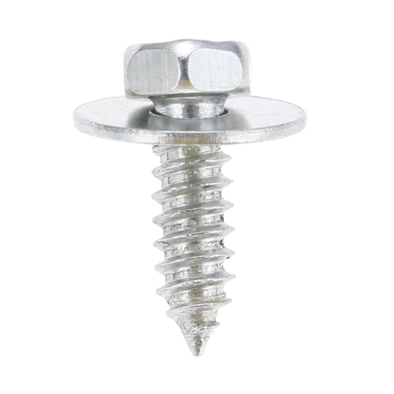 Mtsooning 20Pcs Hex Head Tek Self Tapping Screws with Gasket,6.5x20mm Galvanized Silver Metal Rivet Body Screw,Hex Head Bolts Fastener Rivets for Car Trim Panel Door Panel Bumper Auto Repair