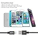AOFU Lightning Cable,2Pack 6FT iPhone Cable Nylon Braided USB Charging Cable Cord Extra Long for iPhone SE, 6s,6s Plus,6,6 Plus,5s,5c 5, iPad Air mini min2, iPad 4,iPod 5,iPod 7, iOS9 (Black)
